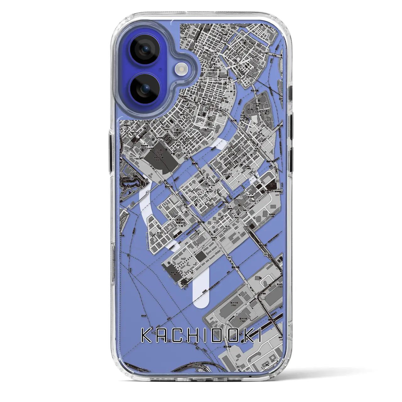 【勝どき(東京都)】地図柄iPhoneケース(MagSafeタイプ)