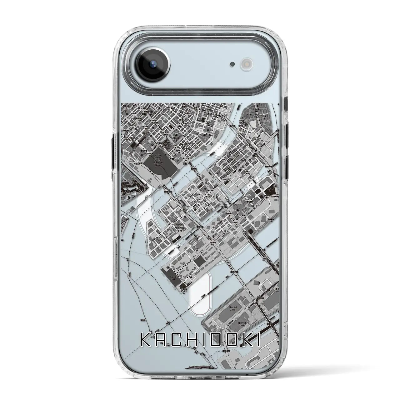 【勝どき(東京都)】地図柄iPhoneケース(MagSafeタイプ)