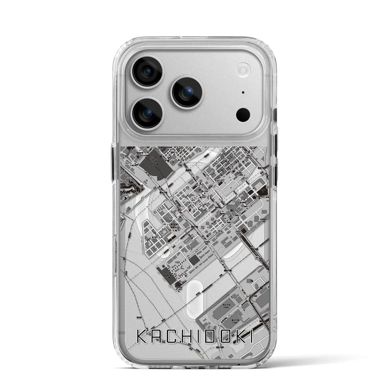 【勝どき(東京都)】地図柄iPhoneケース(MagSafeタイプ)