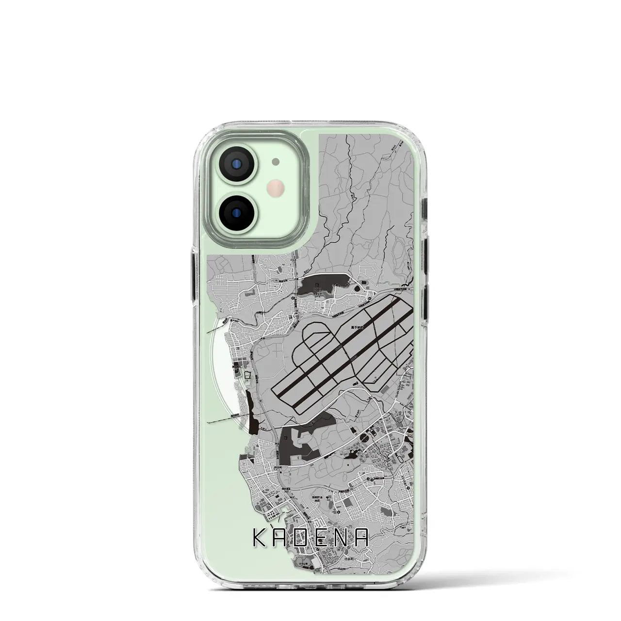 【嘉手納(沖縄県)】地図柄iPhoneケース(MagSafeタイプ)