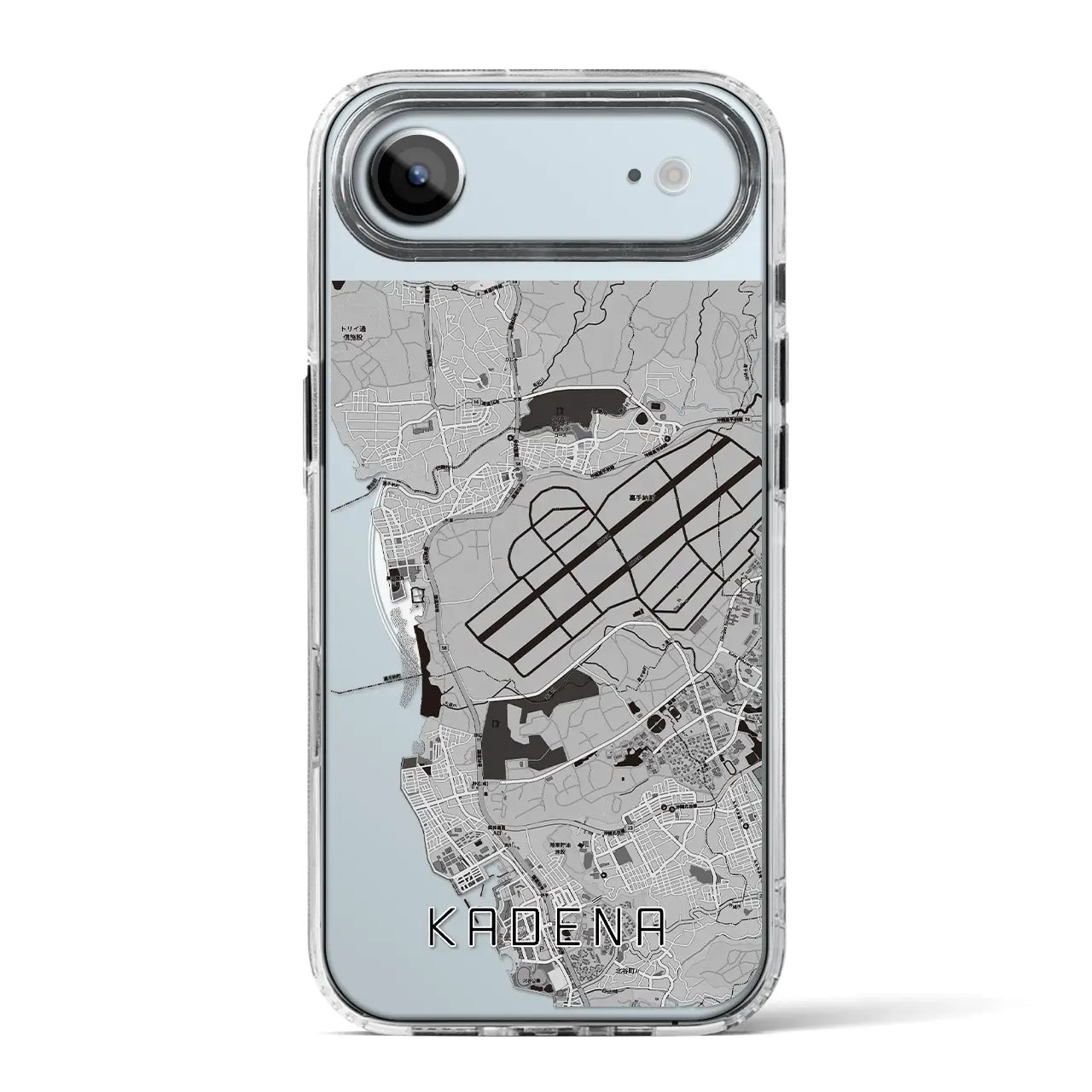 【嘉手納(沖縄県)】地図柄iPhoneケース(MagSafeタイプ)