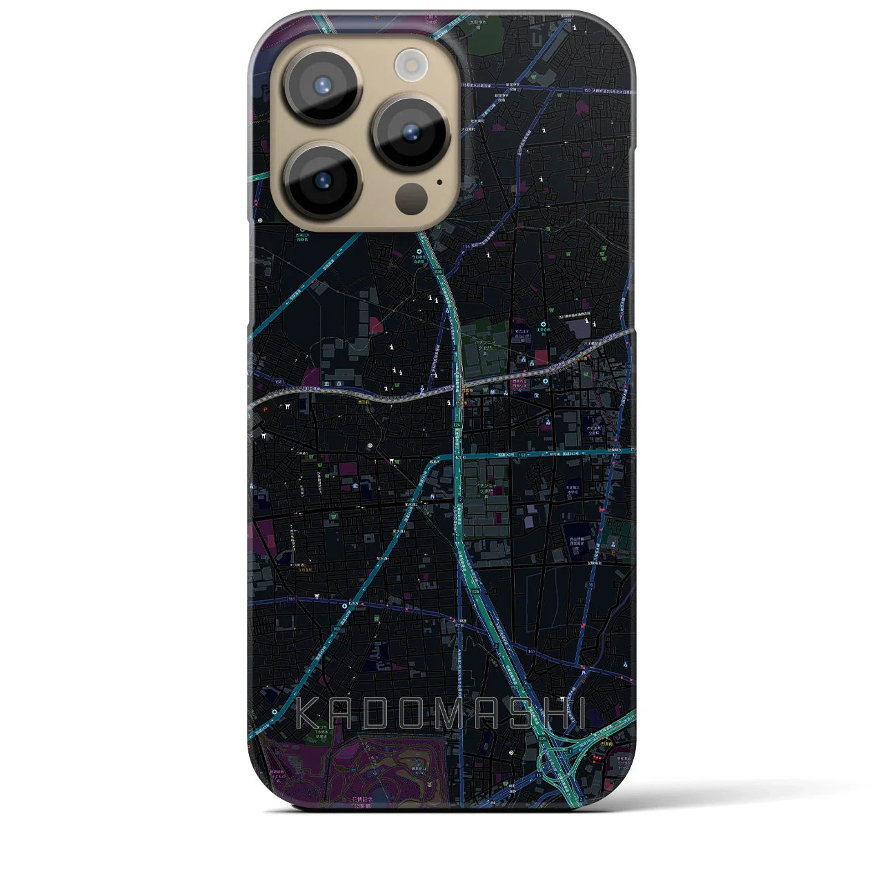 【門真市(大阪府)】地図柄iPhoneケース(バックカバータイプ)