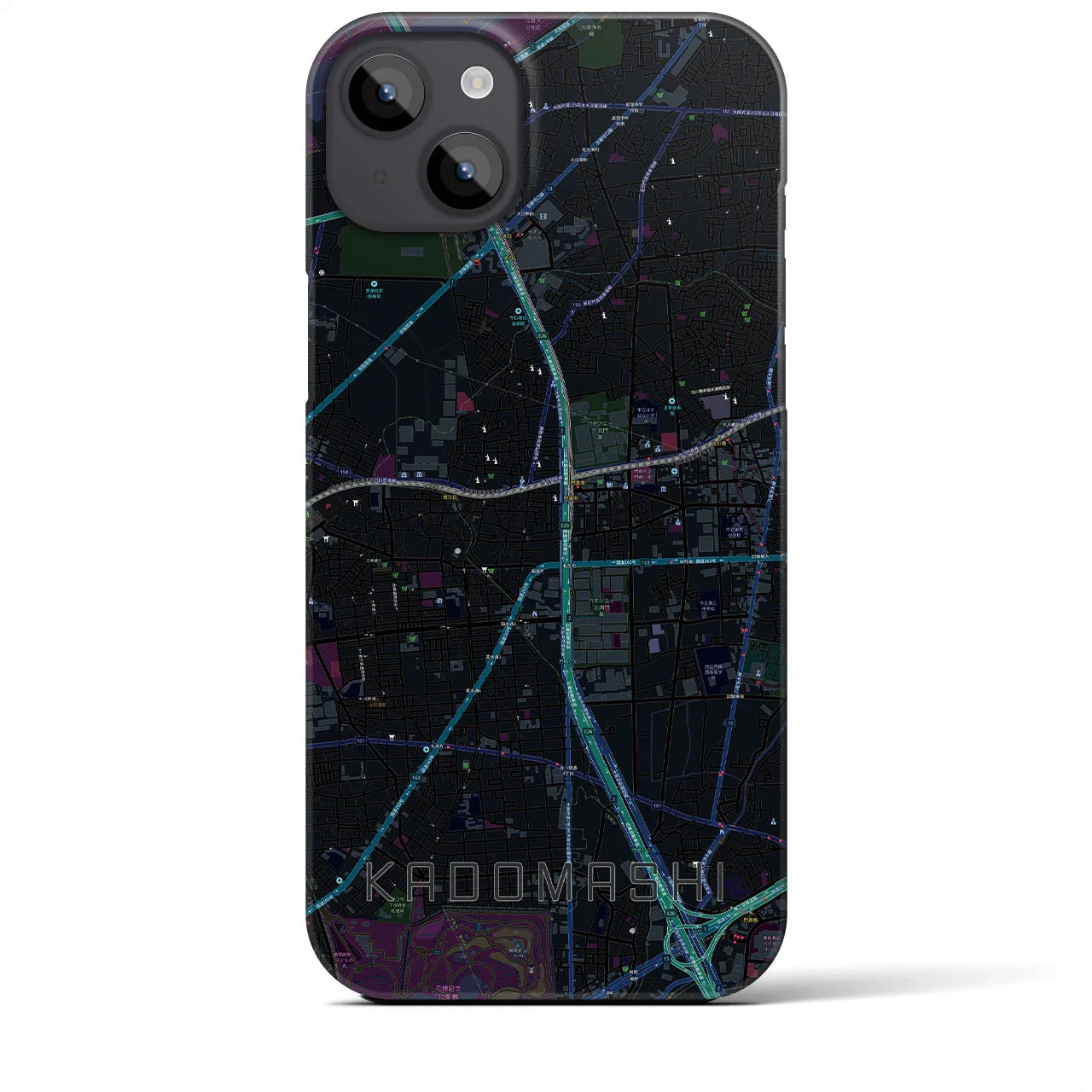 【門真市(大阪府)】地図柄iPhoneケース(バックカバータイプ)