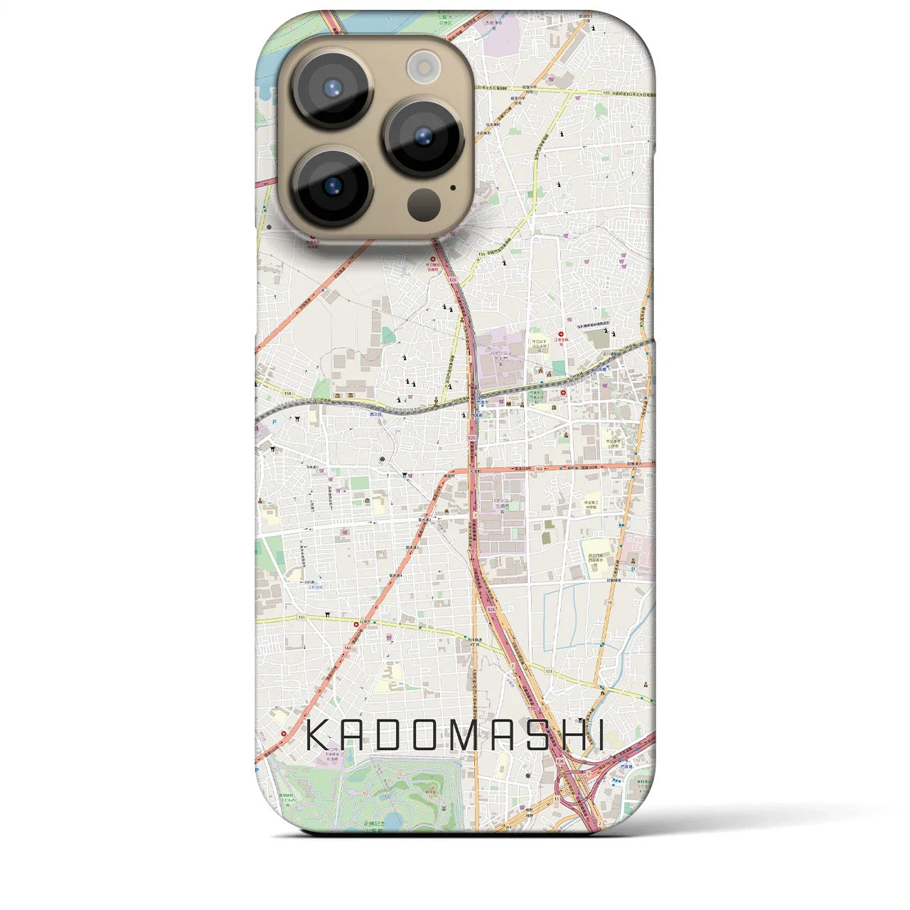 【門真市(大阪府)】地図柄iPhoneケース(バックカバータイプ)