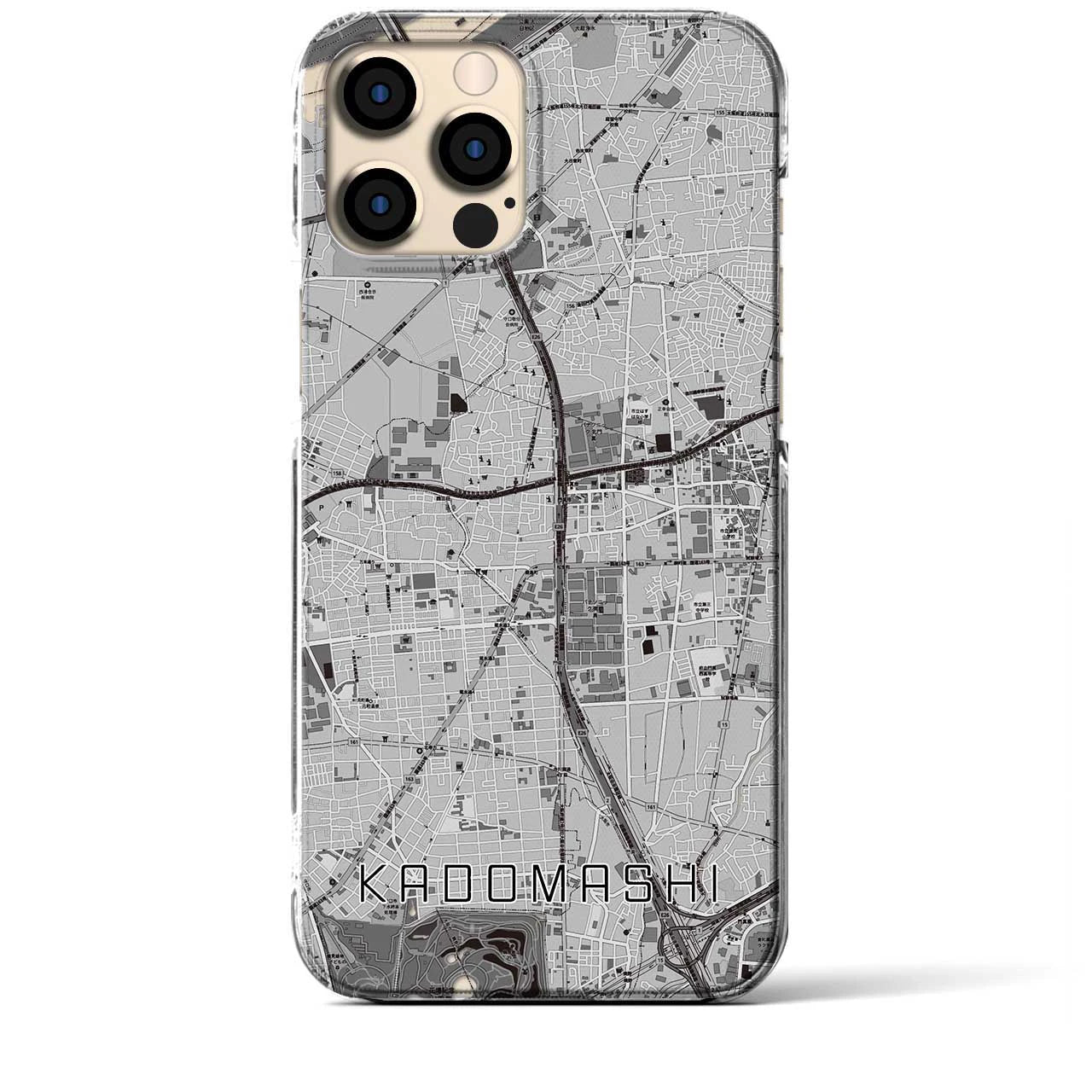 【門真市(大阪府)】地図柄iPhoneケース(クリアタイプ)