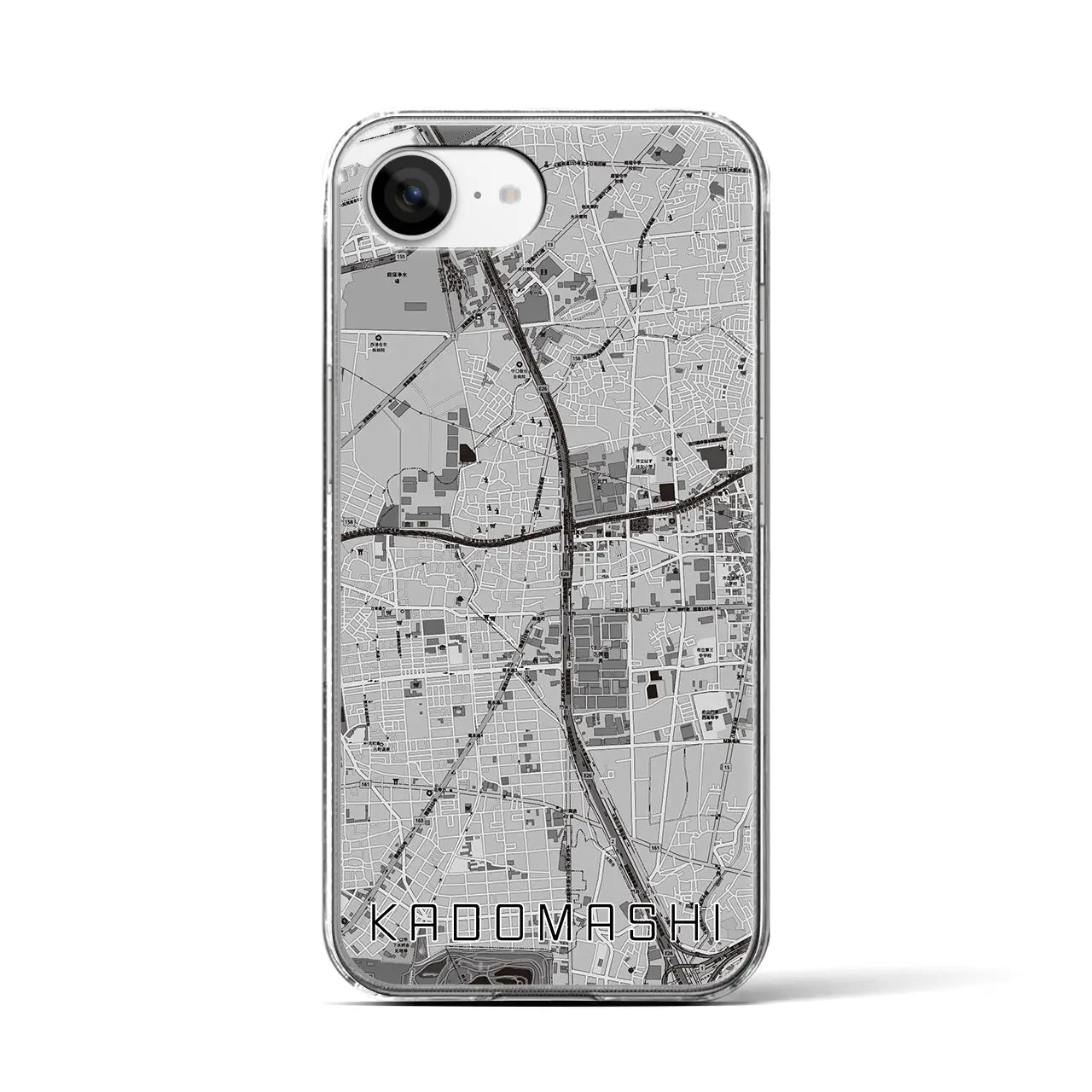 【門真市(大阪府)】地図柄iPhoneケース(クリアタイプ)