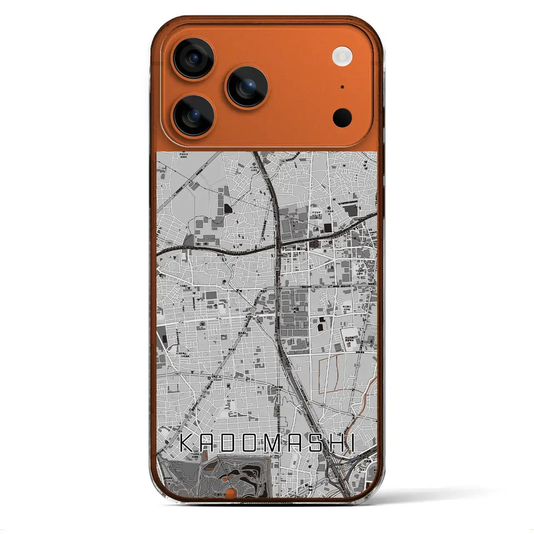 【門真市(大阪府)】地図柄iPhoneケース(クリアタイプ)