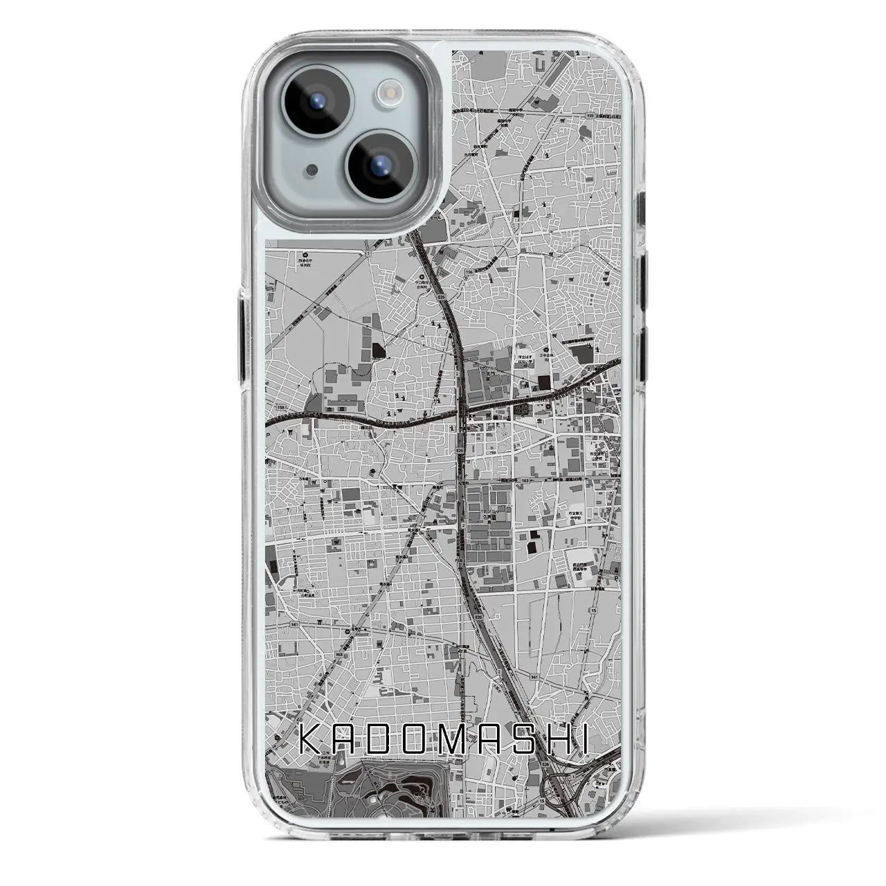 【門真市(大阪府)】地図柄iPhoneケース(MagSafeタイプ)