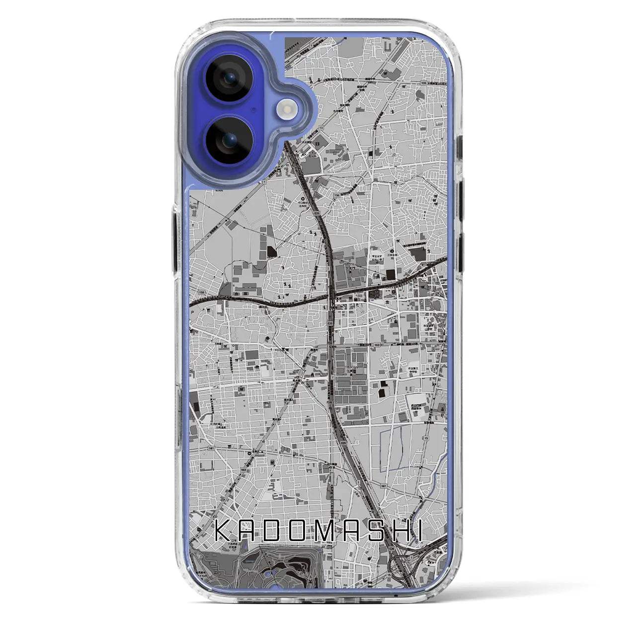 【門真市(大阪府)】地図柄iPhoneケース(MagSafeタイプ)