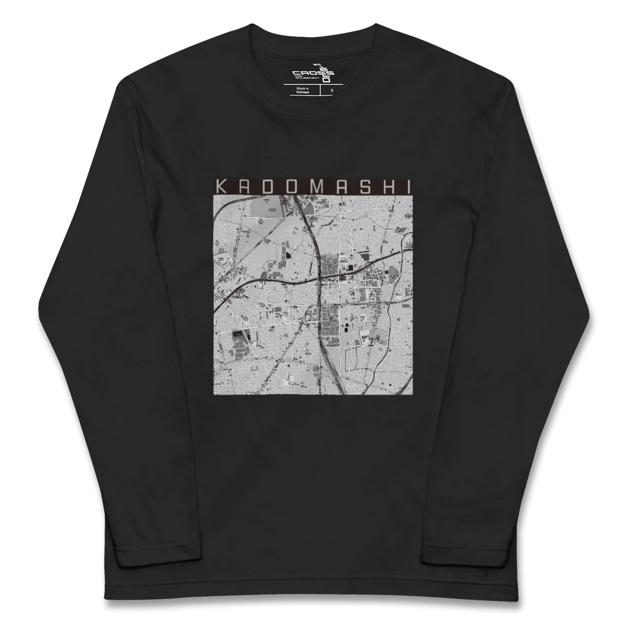 【門真市(大阪府)】地図柄ロングスリーブTシャツ
