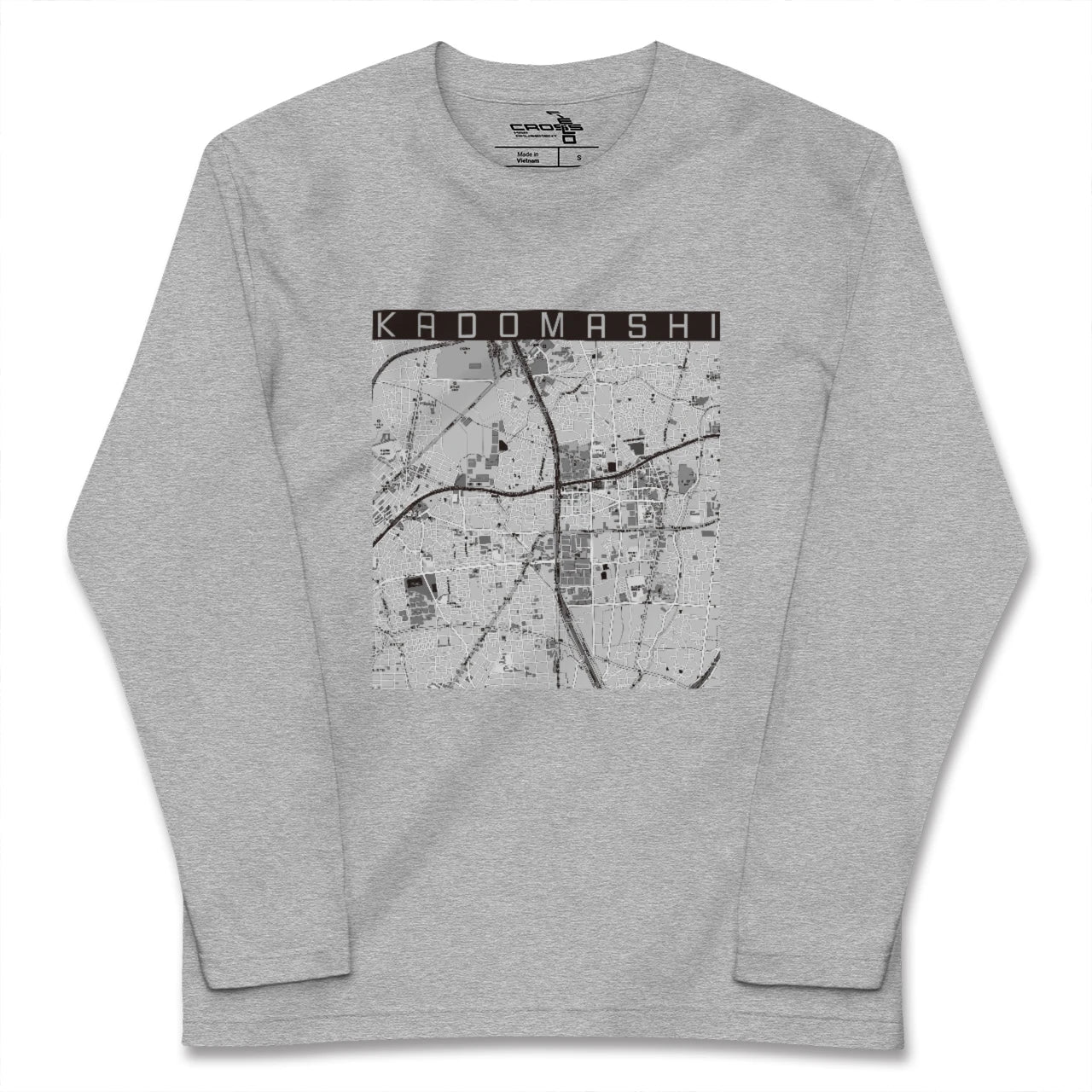 【門真市(大阪府)】地図柄ロングスリーブTシャツ
