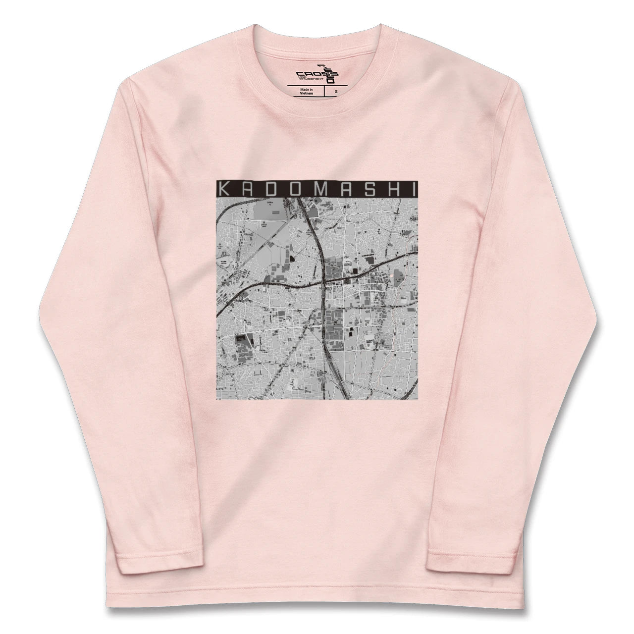 【門真市(大阪府)】地図柄ロングスリーブTシャツ