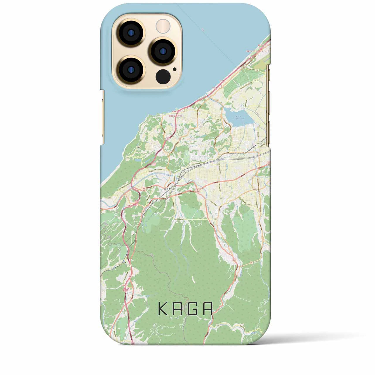 【加賀(石川県)】地図柄iPhoneケース(バックカバータイプ)