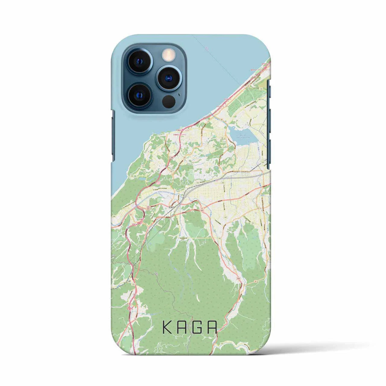 【加賀(石川県)】地図柄iPhoneケース(バックカバータイプ)