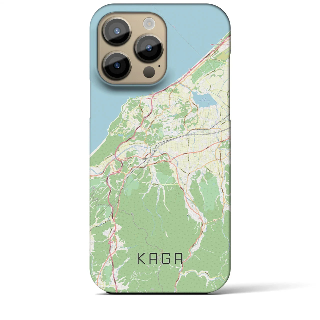 【加賀(石川県)】地図柄iPhoneケース(バックカバータイプ)