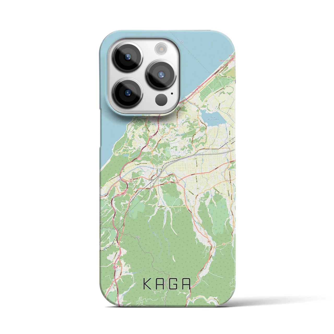 【加賀(石川県)】地図柄iPhoneケース(バックカバータイプ)