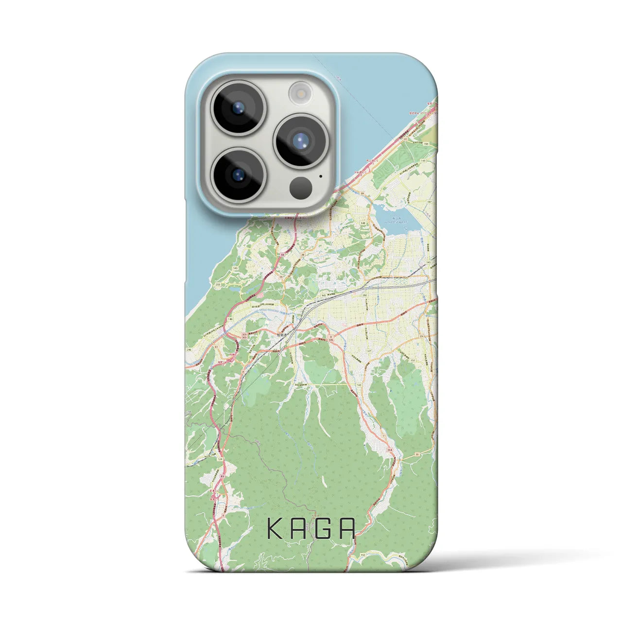 【加賀(石川県)】地図柄iPhoneケース(バックカバータイプ)