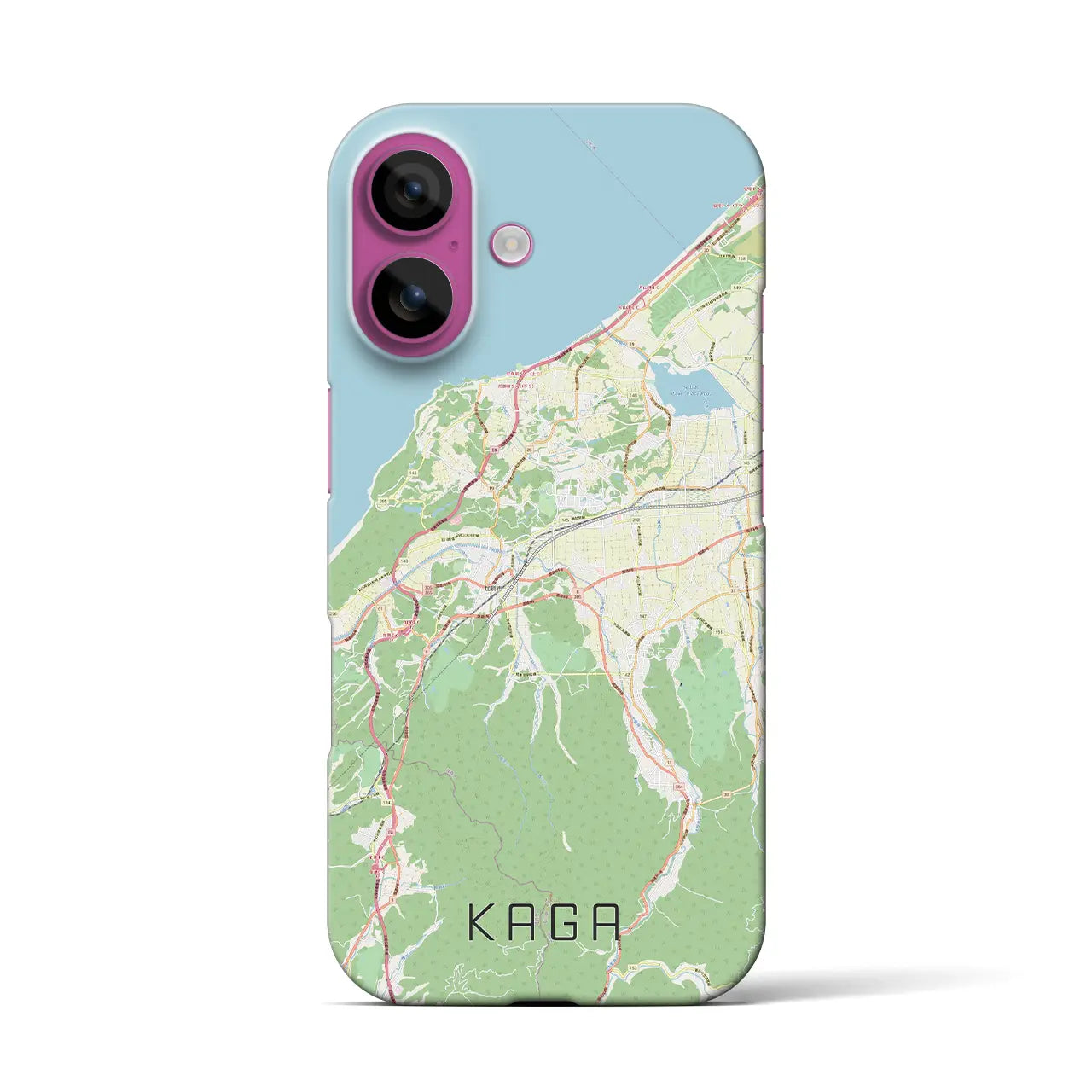 【加賀(石川県)】地図柄iPhoneケース(バックカバータイプ)