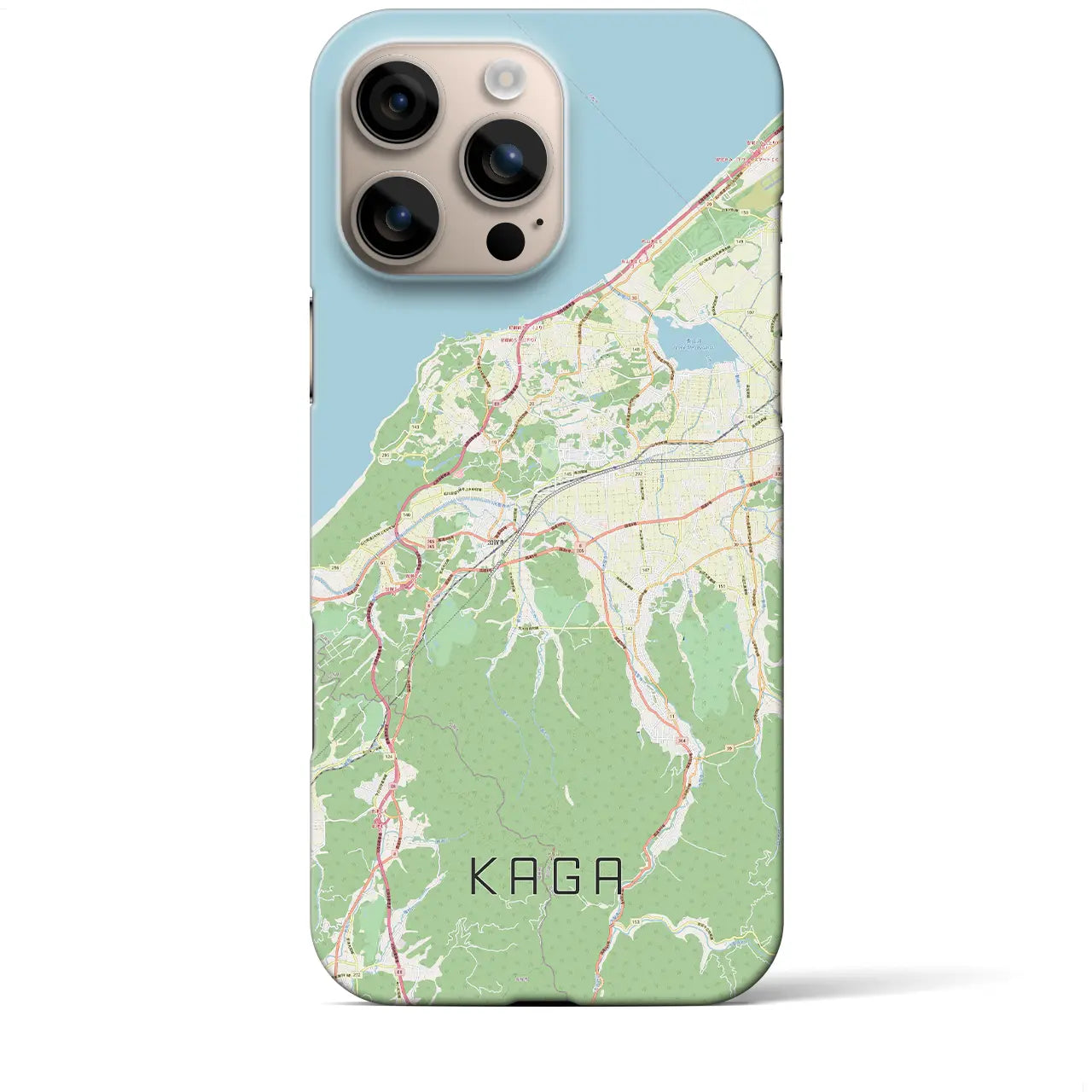 【加賀(石川県)】地図柄iPhoneケース(バックカバータイプ)