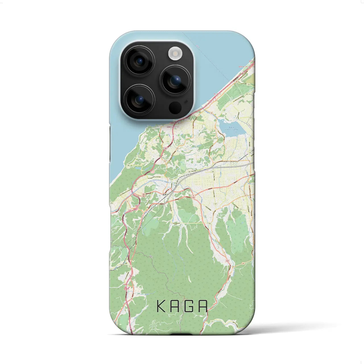 【加賀(石川県)】地図柄iPhoneケース(バックカバータイプ)
