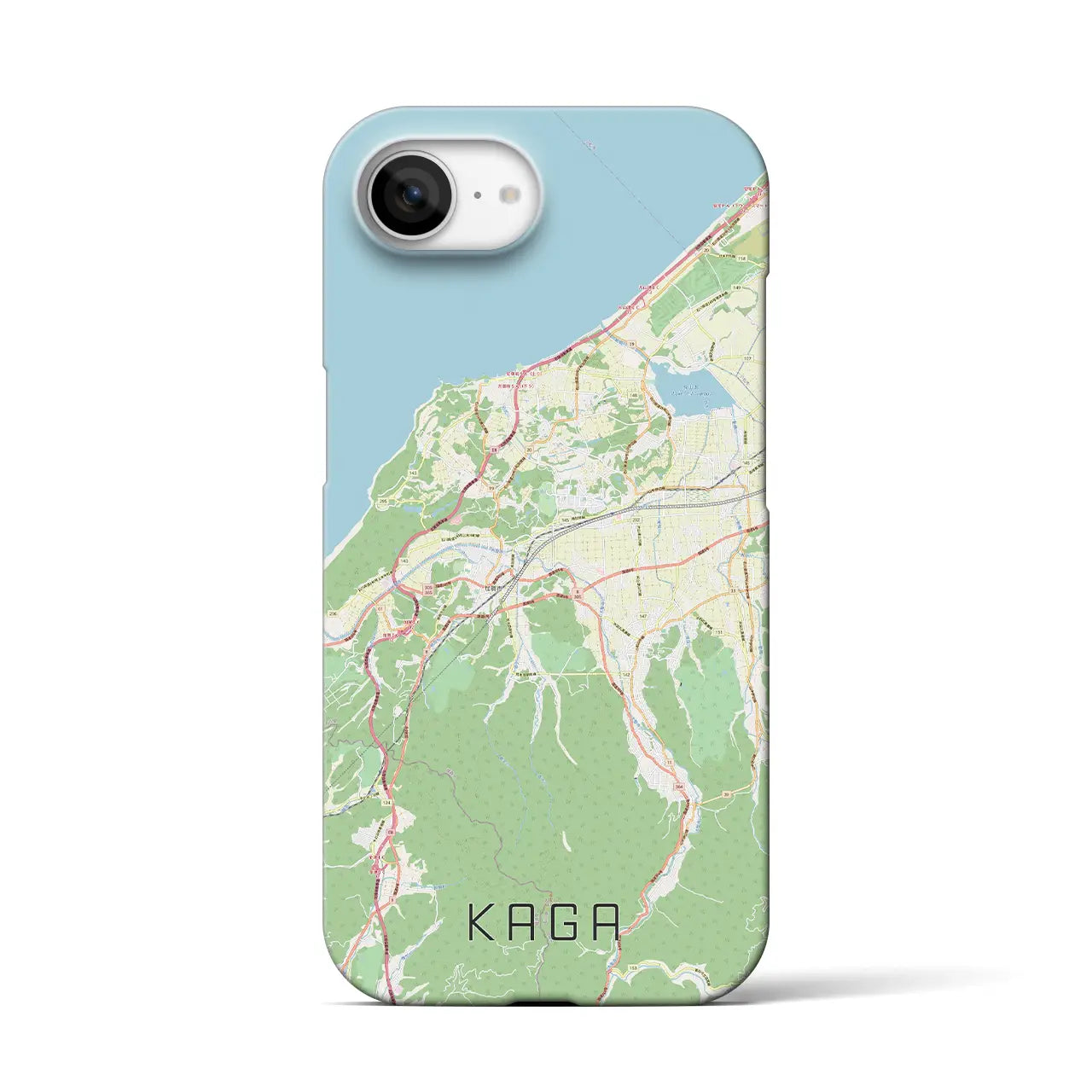 【加賀(石川県)】地図柄iPhoneケース(バックカバータイプ)