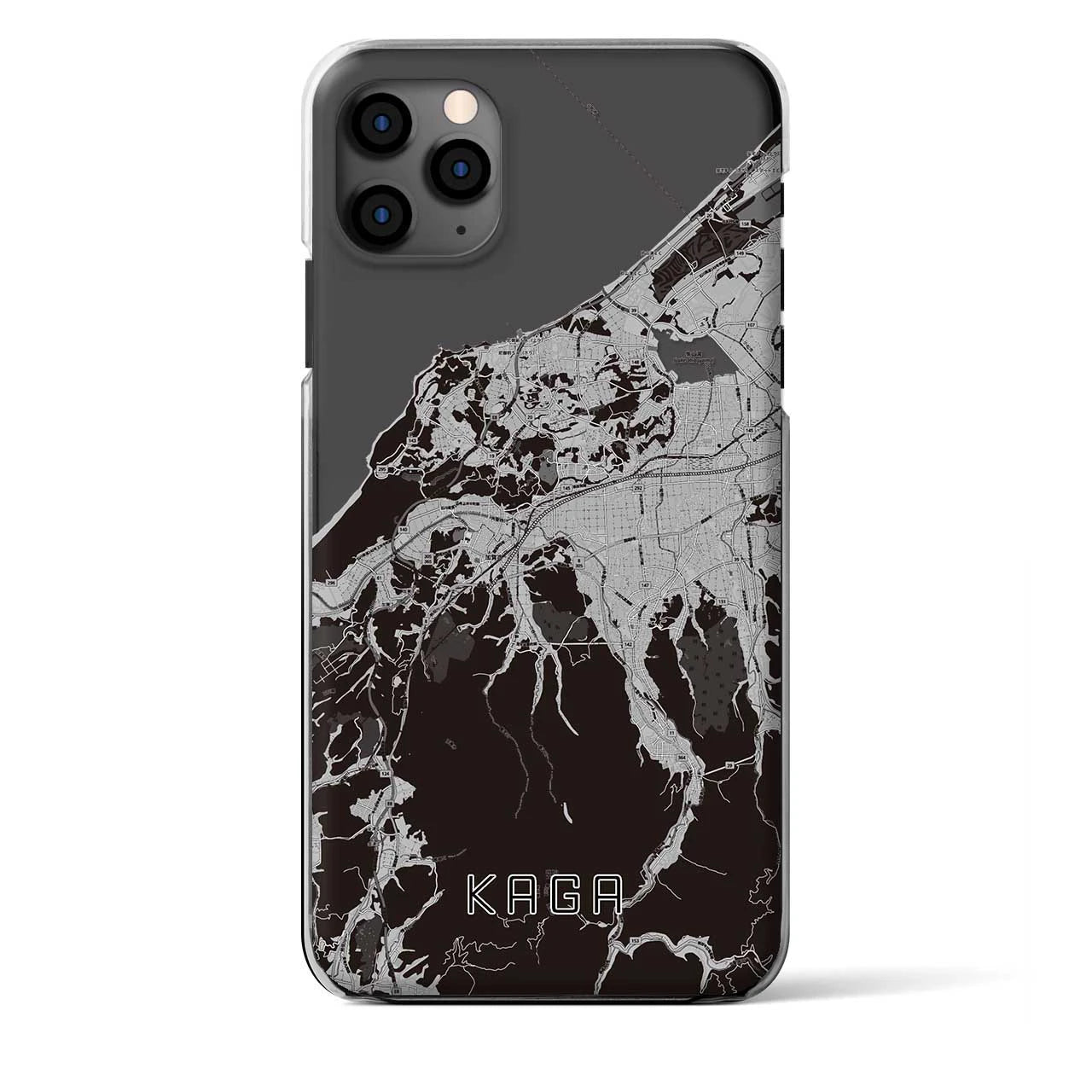 【加賀(石川県)】地図柄iPhoneケース(クリアタイプ)