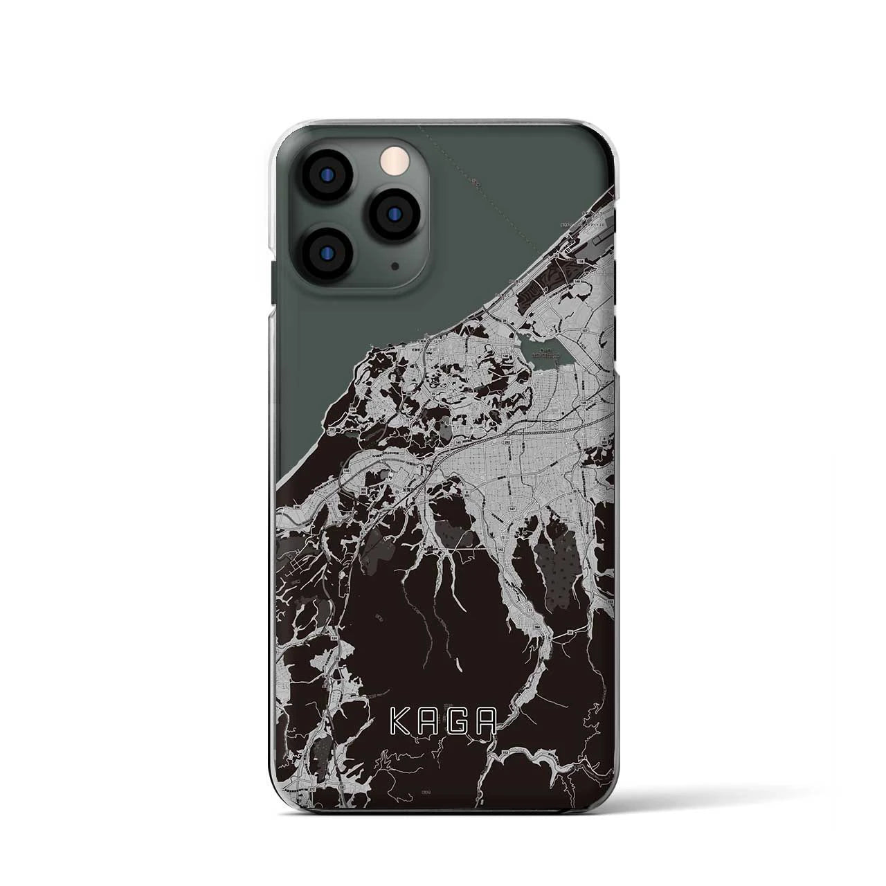 【加賀(石川県)】地図柄iPhoneケース(クリアタイプ)