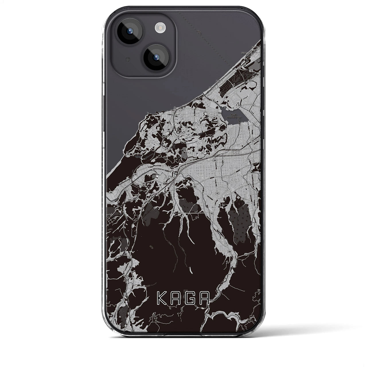 【加賀(石川県)】地図柄iPhoneケース(クリアタイプ)