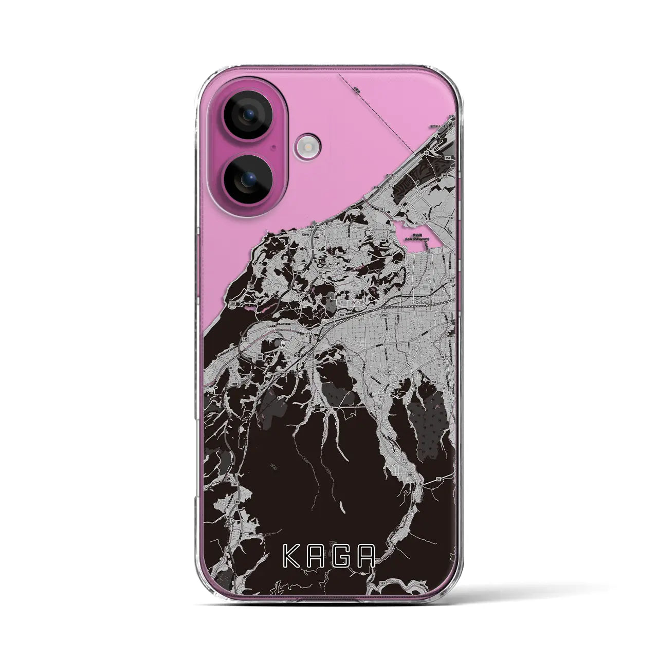 【加賀(石川県)】地図柄iPhoneケース(クリアタイプ)