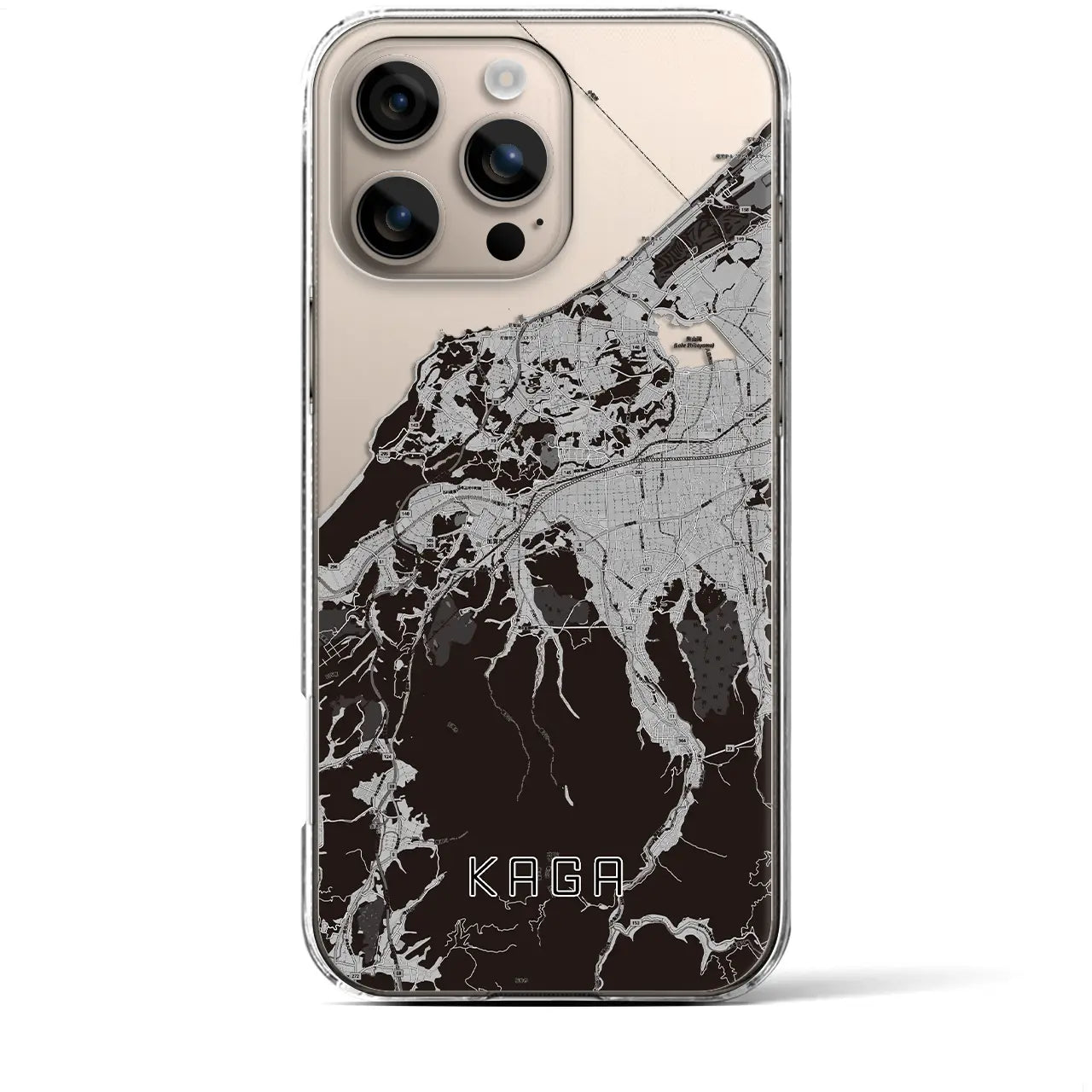 【加賀(石川県)】地図柄iPhoneケース(クリアタイプ)