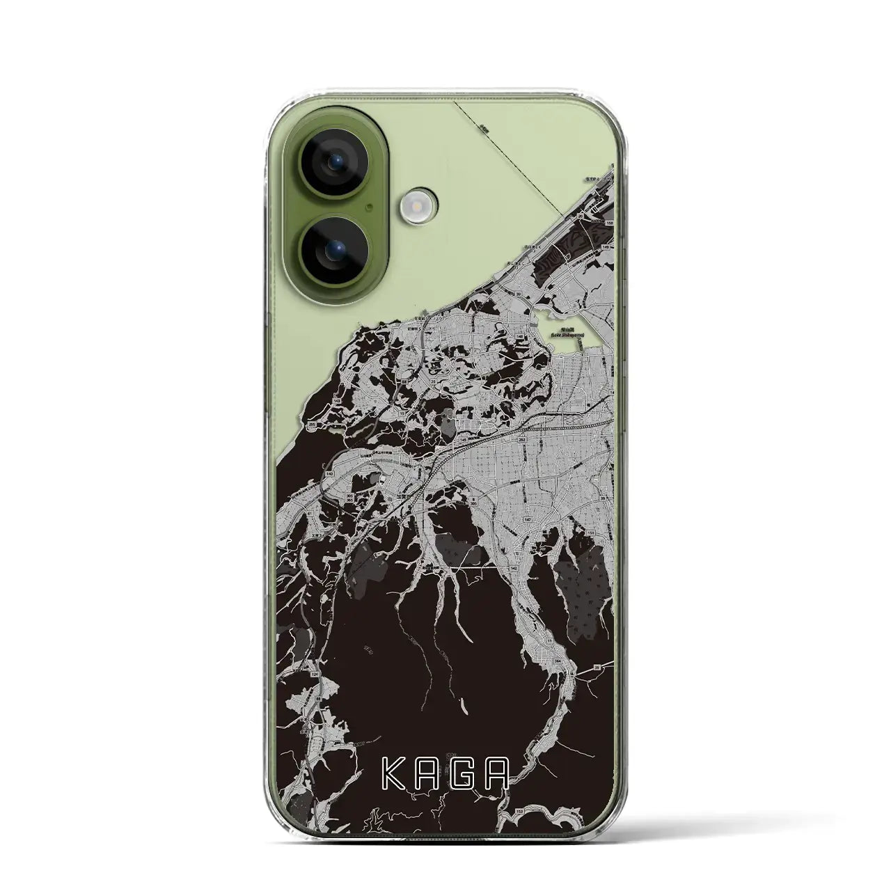 【加賀(石川県)】地図柄iPhoneケース(クリアタイプ)