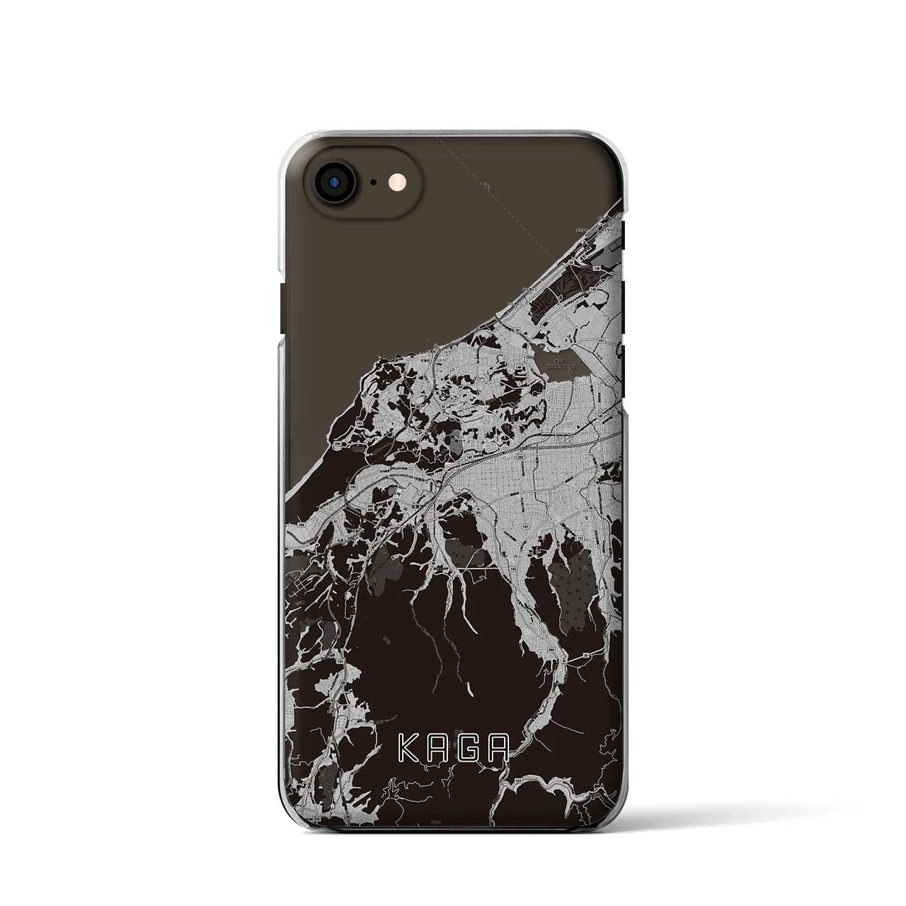 【加賀(石川県)】地図柄iPhoneケース(クリアタイプ)