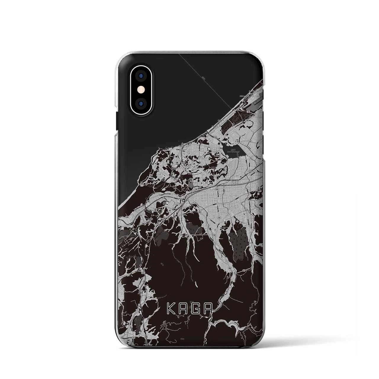 【加賀(石川県)】地図柄iPhoneケース(クリアタイプ)