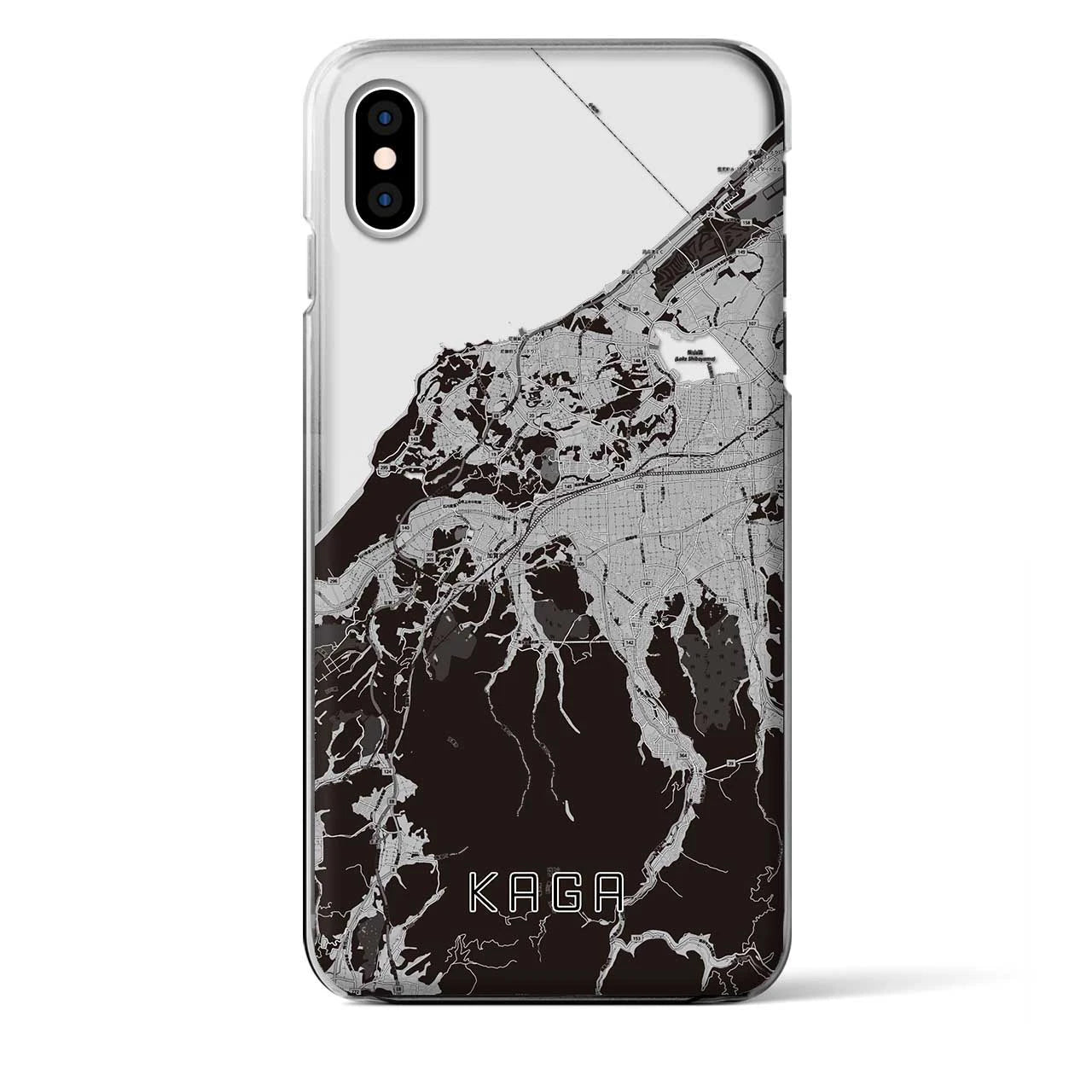 【加賀(石川県)】地図柄iPhoneケース(クリアタイプ)