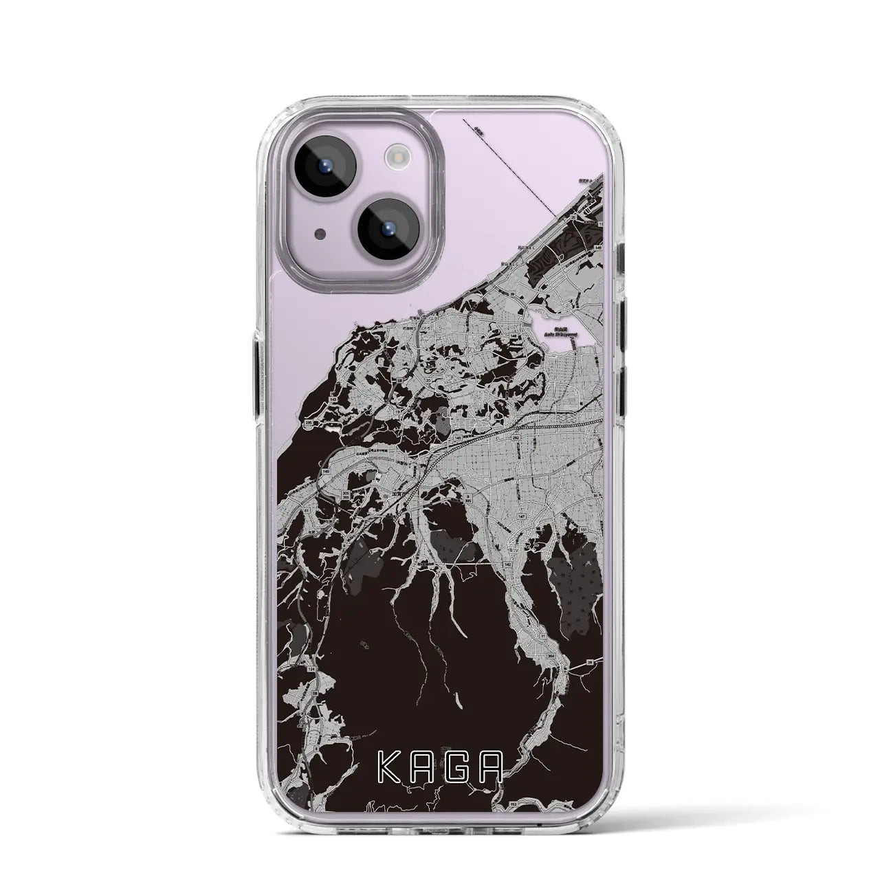 【加賀(石川県)】地図柄iPhoneケース(MagSafeタイプ)