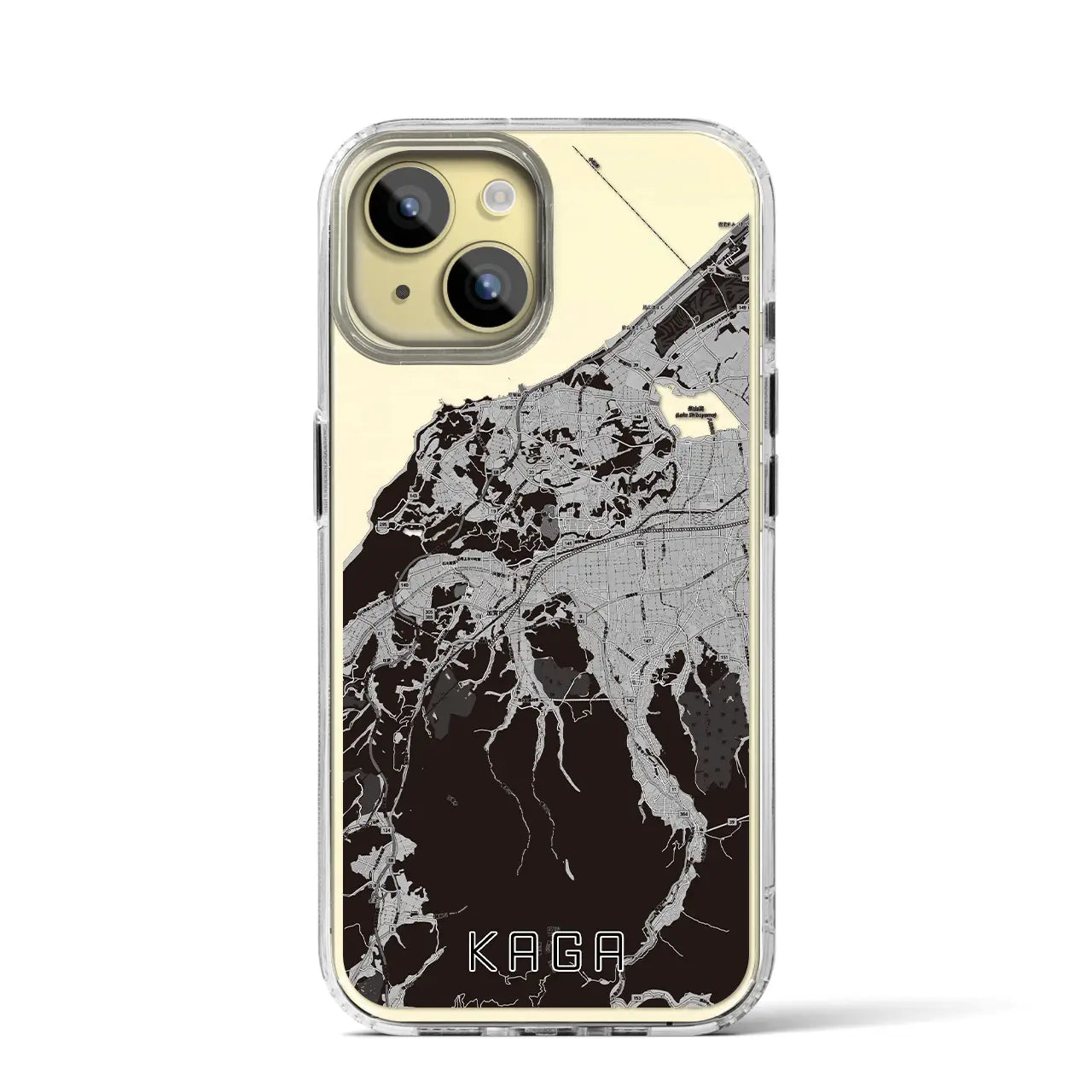 【加賀(石川県)】地図柄iPhoneケース(MagSafeタイプ)