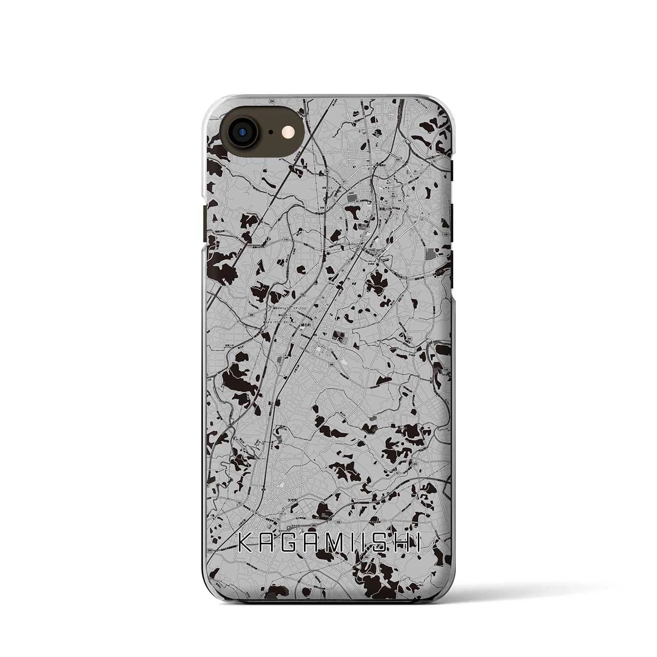 【鏡石(福島県)】地図柄iPhoneケース(クリアタイプ)