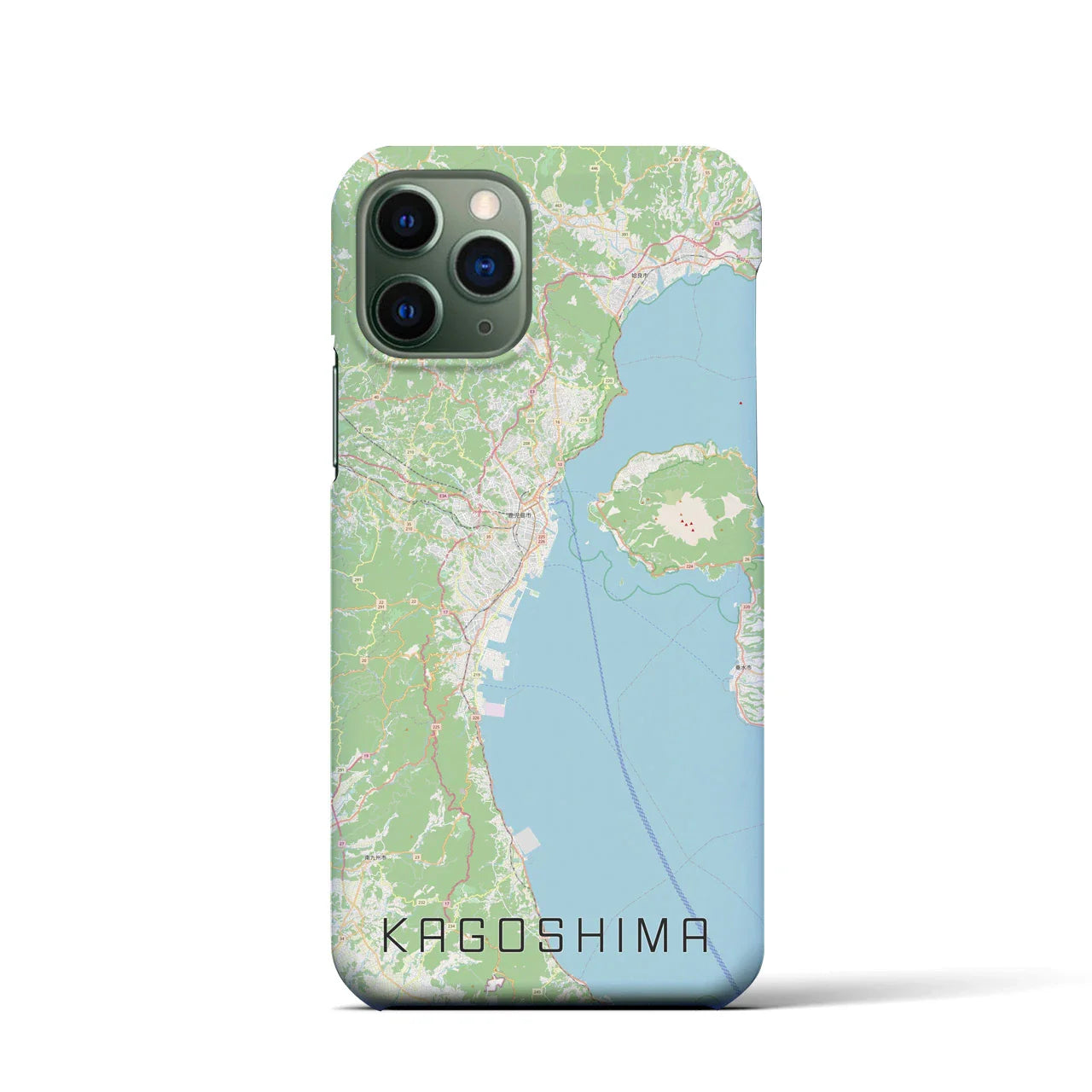 【鹿児島2(鹿児島県)】地図柄iPhoneケース(バックカバータイプ)