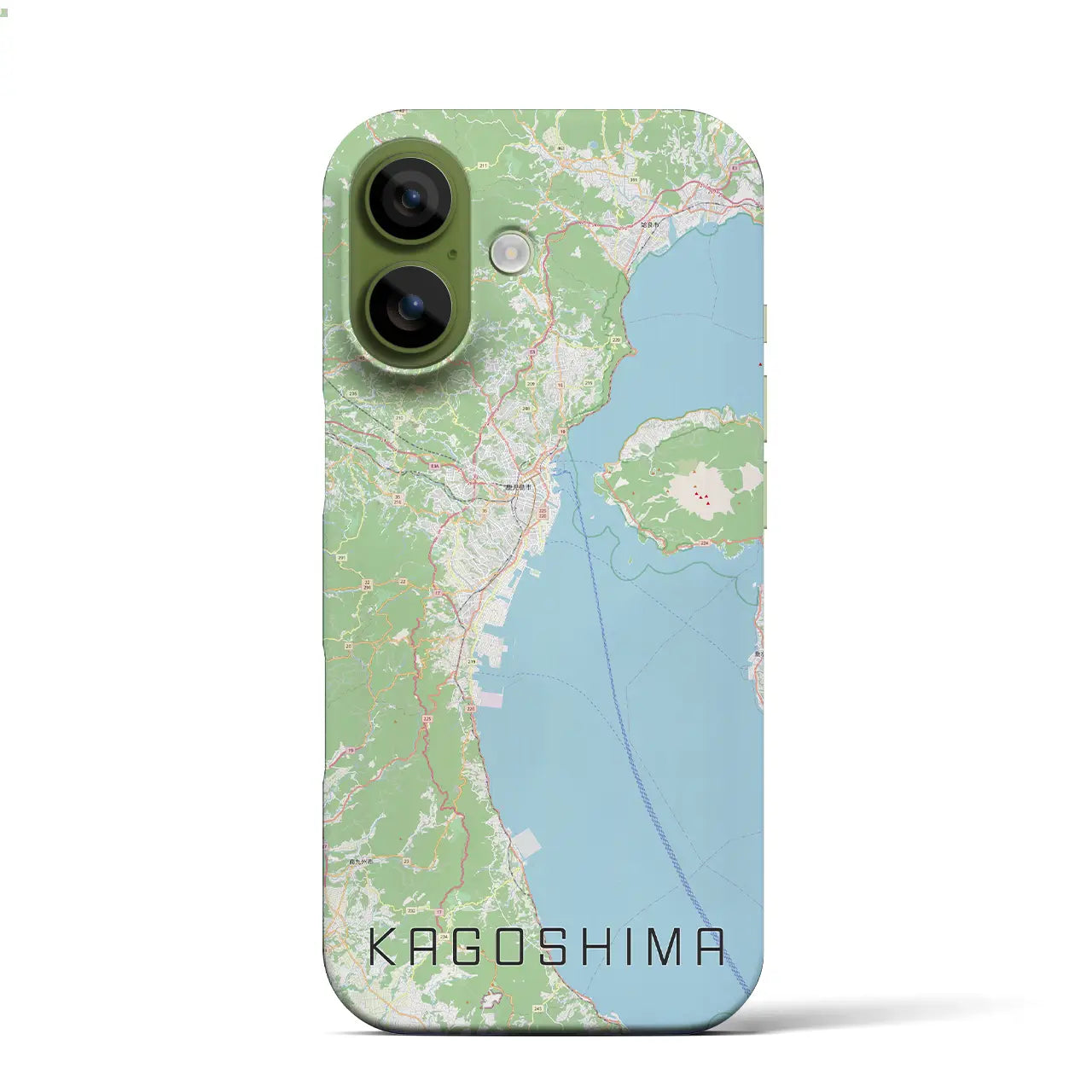 【鹿児島2(鹿児島県)】地図柄iPhoneケース(バックカバータイプ)