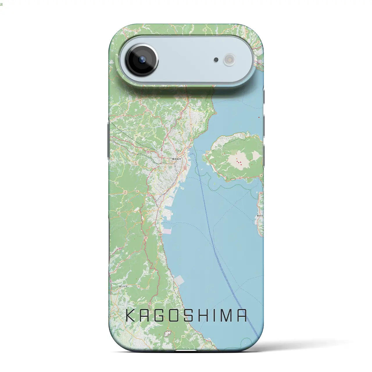 【鹿児島2(鹿児島県)】地図柄iPhoneケース(バックカバータイプ)