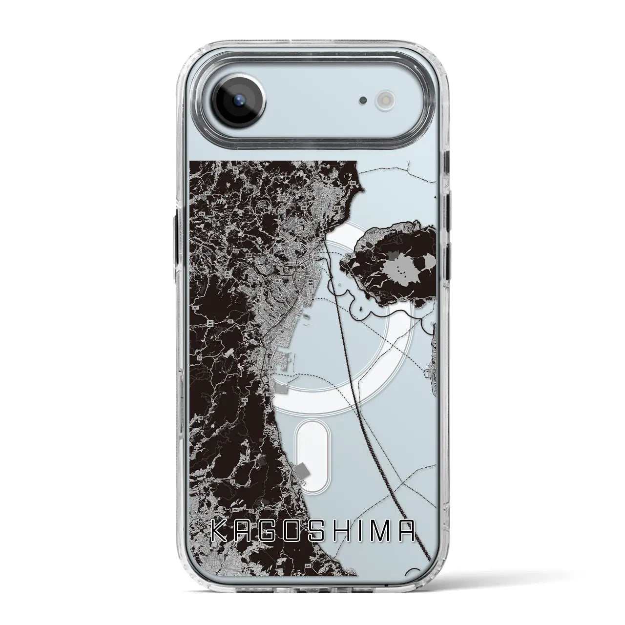 【鹿児島2(鹿児島県)】地図柄iPhoneケース(MagSafeタイプ)