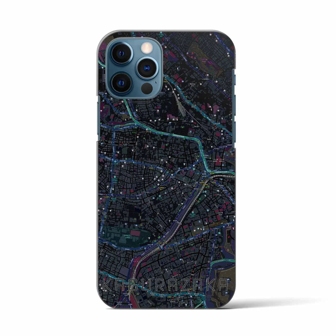 【神楽坂(東京都)】地図柄iPhoneケース(バックカバータイプ)