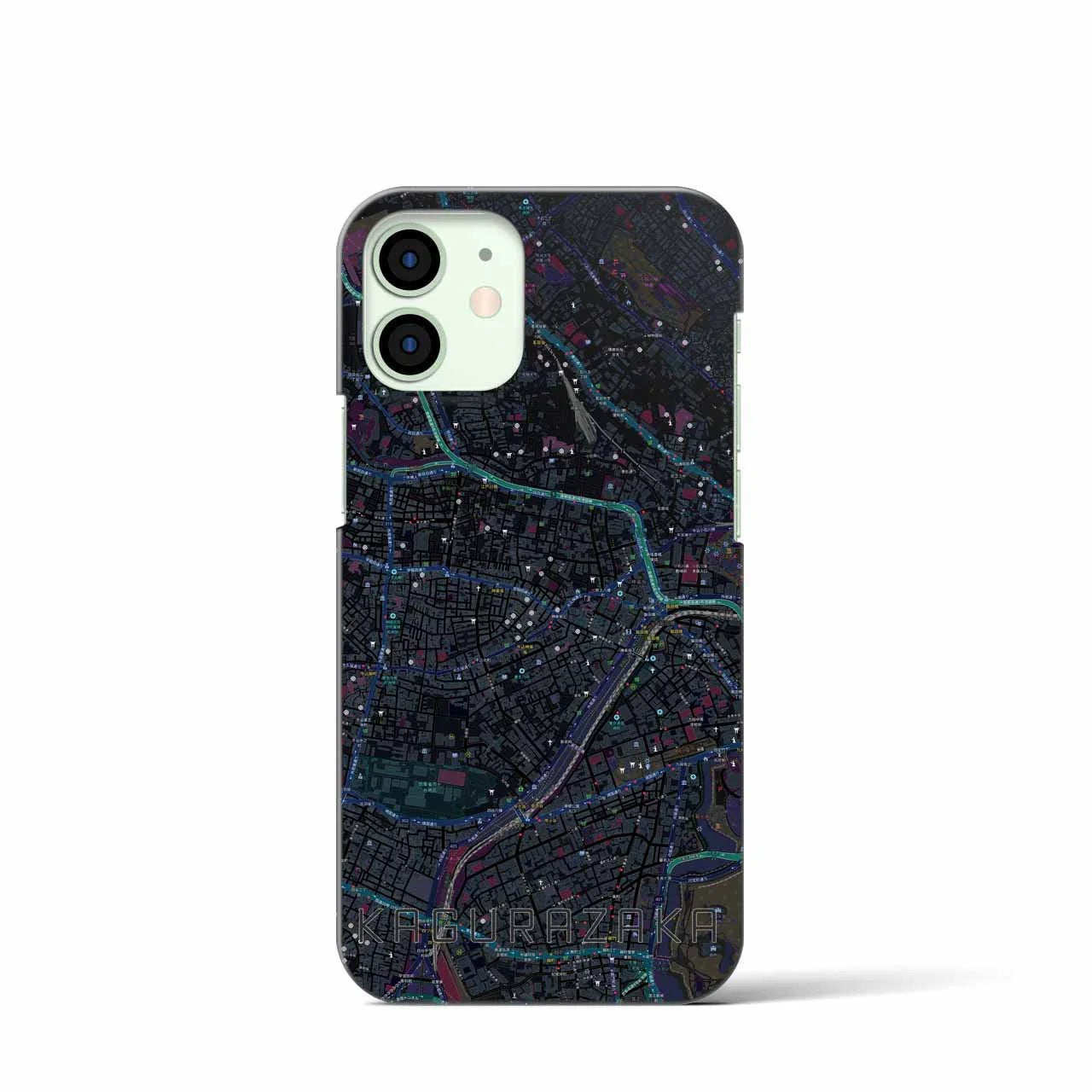 【神楽坂(東京都)】地図柄iPhoneケース(バックカバータイプ)