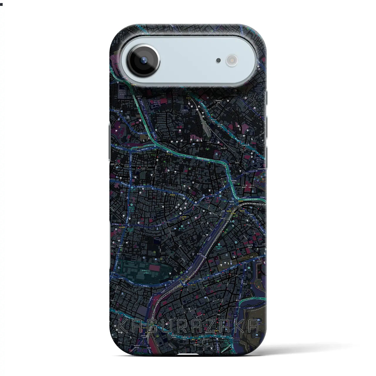 【神楽坂(東京都)】地図柄iPhoneケース(バックカバータイプ)