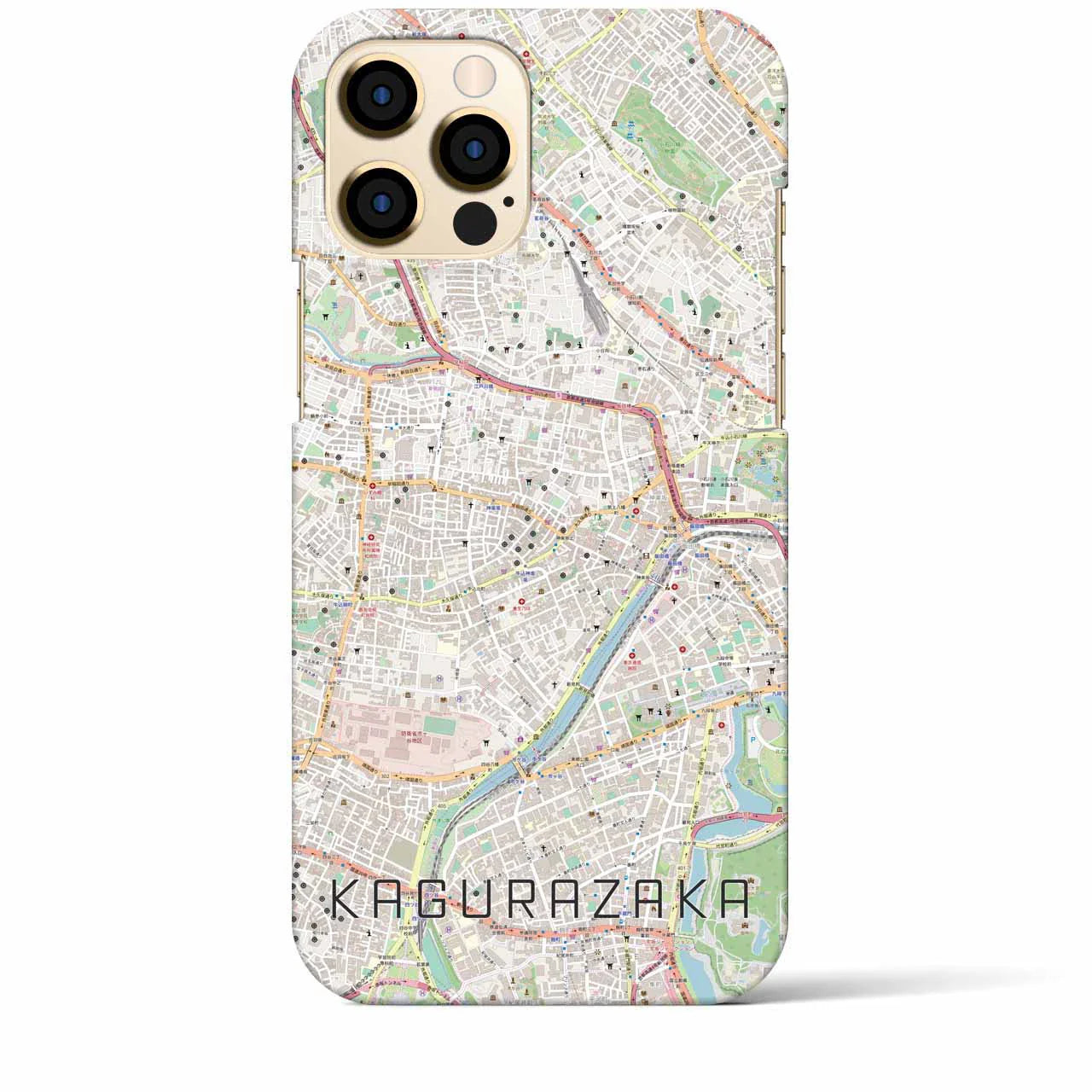 【神楽坂(東京都)】地図柄iPhoneケース(バックカバータイプ)
