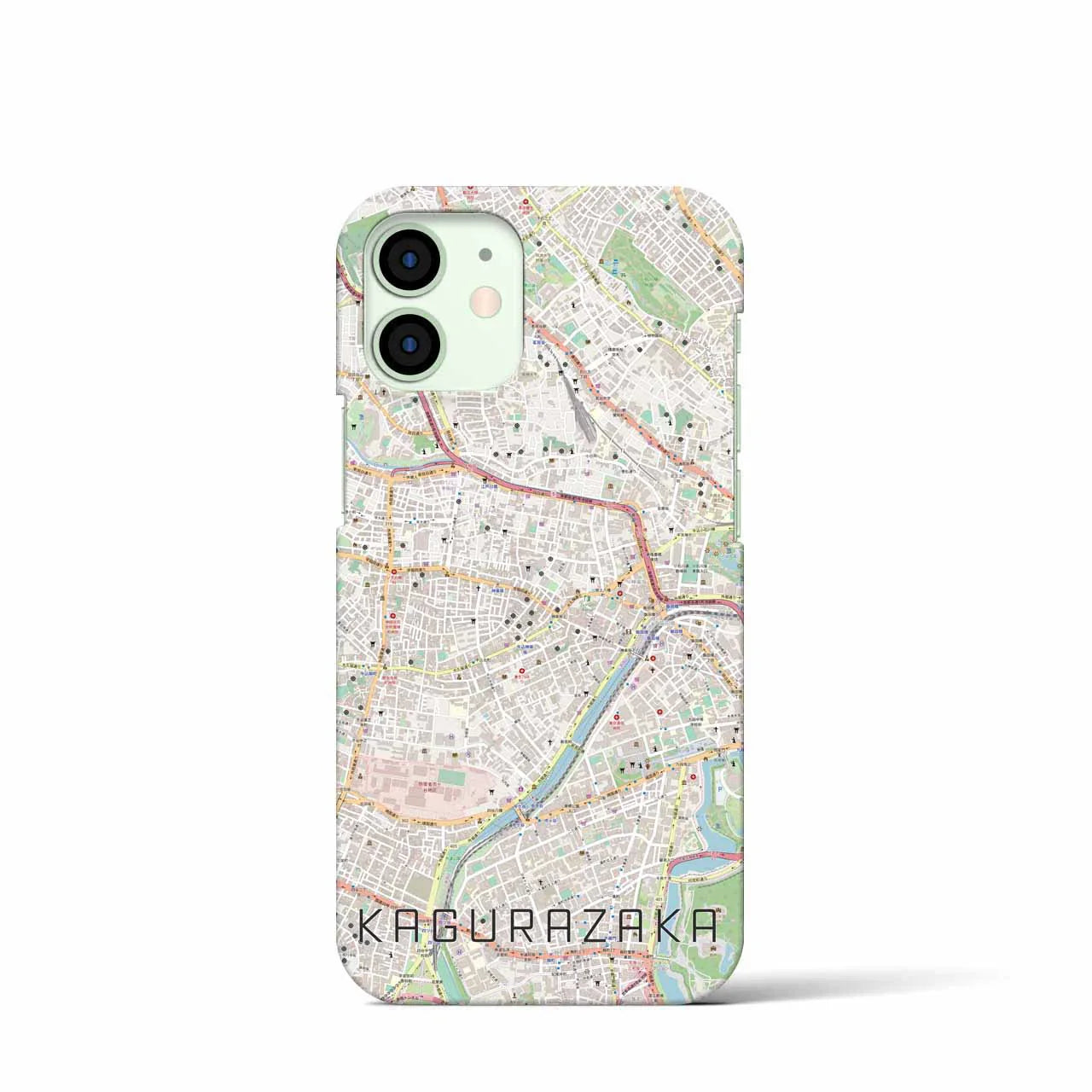 【神楽坂(東京都)】地図柄iPhoneケース(バックカバータイプ)