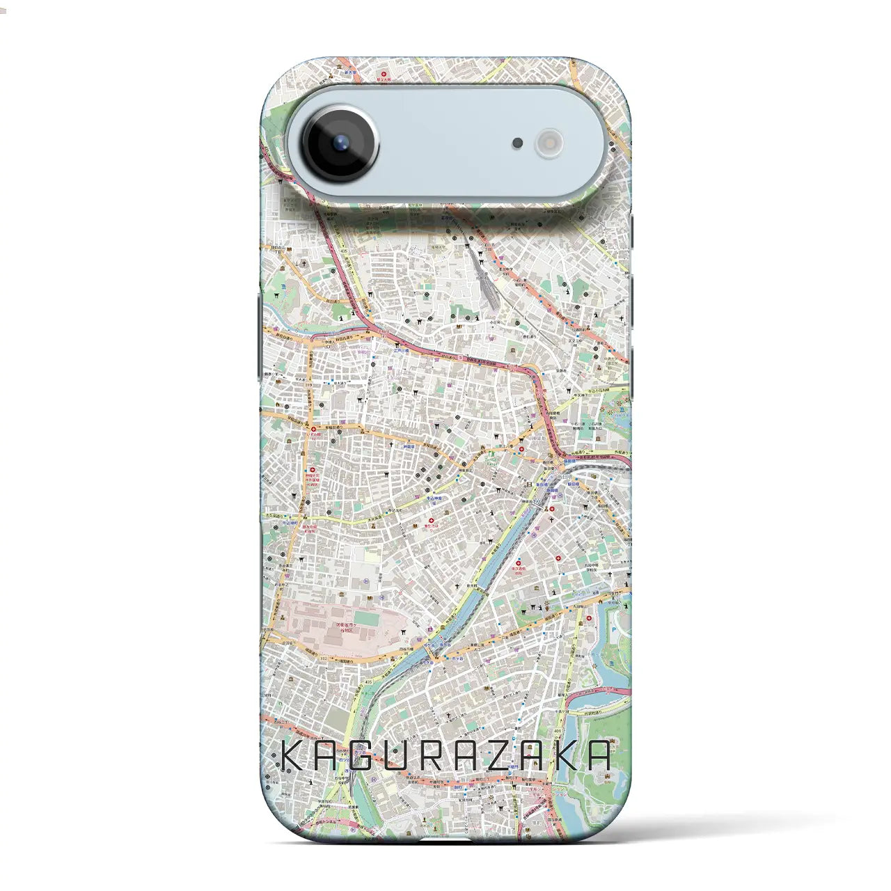 【神楽坂(東京都)】地図柄iPhoneケース(バックカバータイプ)