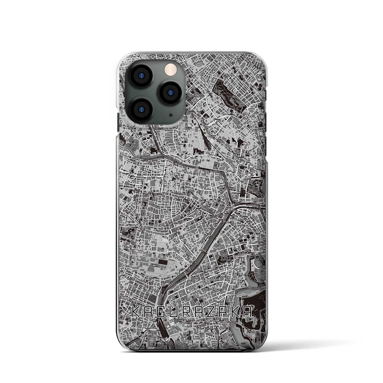 【神楽坂(東京都)】地図柄iPhoneケース(クリアタイプ)