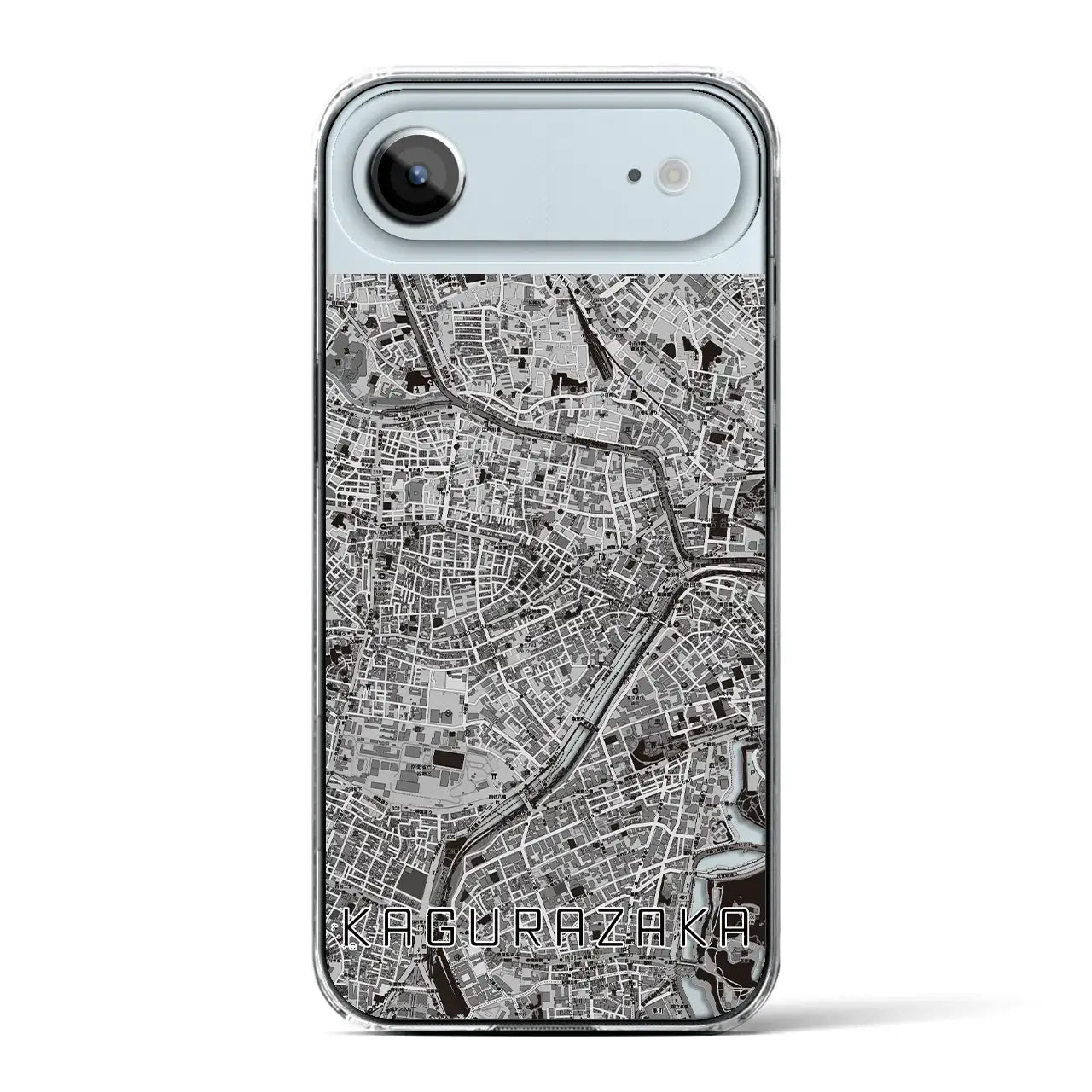 【神楽坂(東京都)】地図柄iPhoneケース(クリアタイプ)