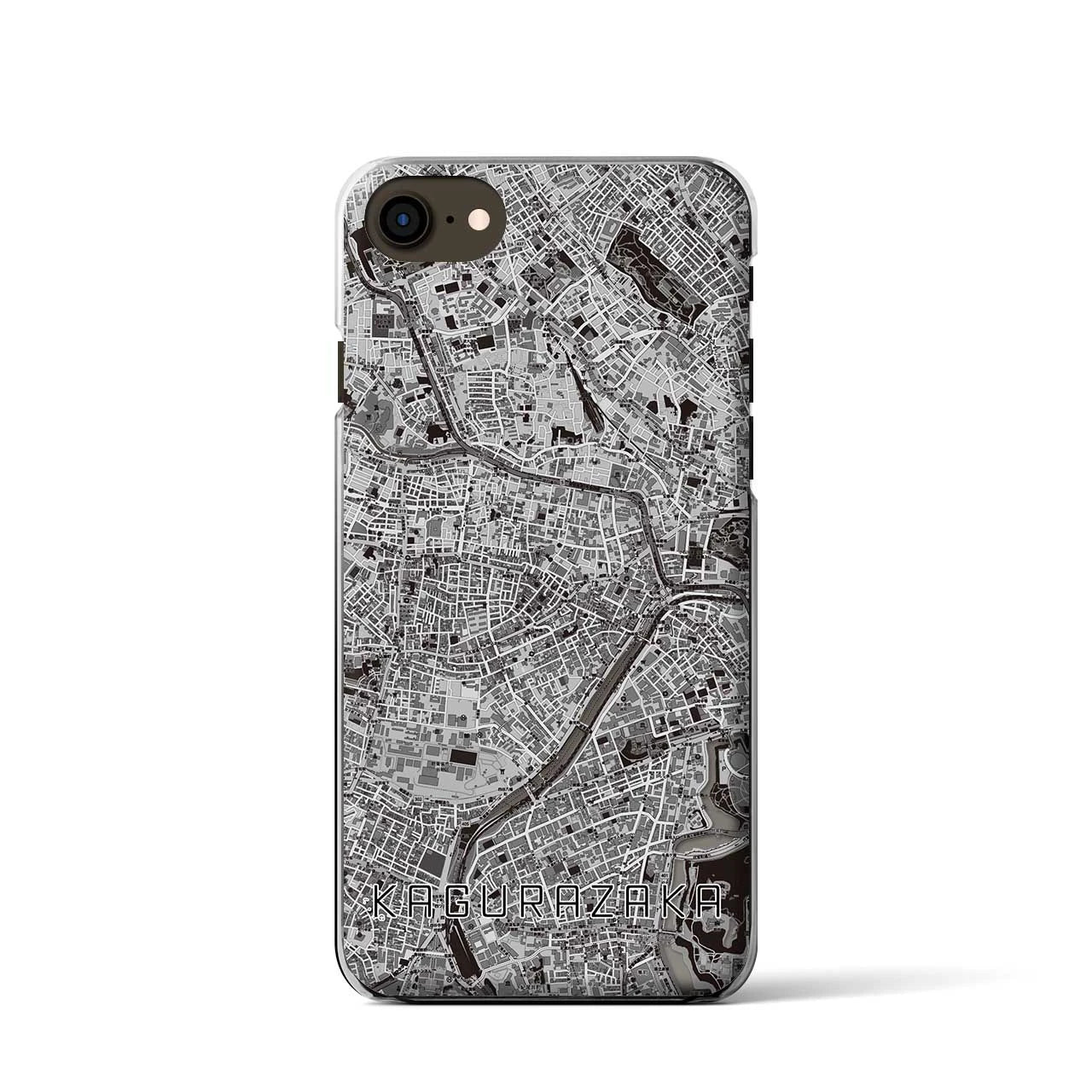 【神楽坂(東京都)】地図柄iPhoneケース(クリアタイプ)